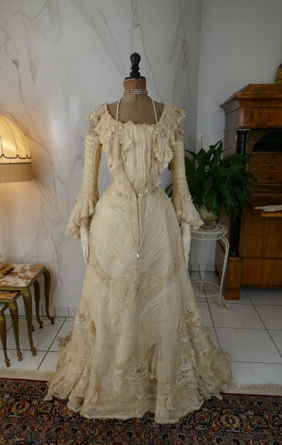 2 antique society dress 1901