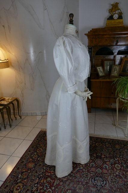 23 antique bolero walking dress 1904