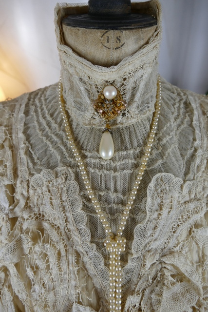 18 antique ALTMANN Battenburg lace dress 1904