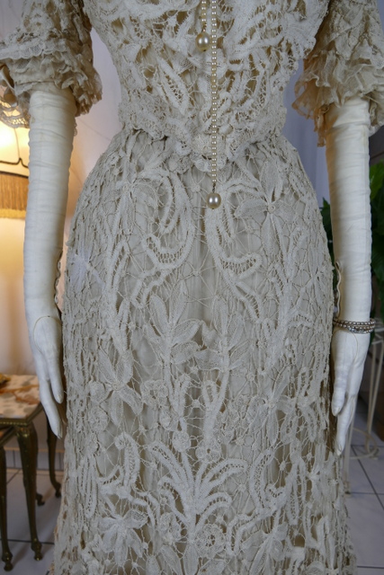 4 antique ALTMANN Battenburg lace dress 1904