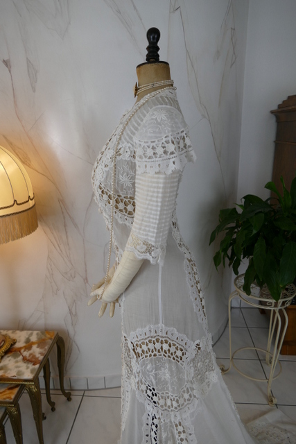 17 antique irish crochet dress 1904
