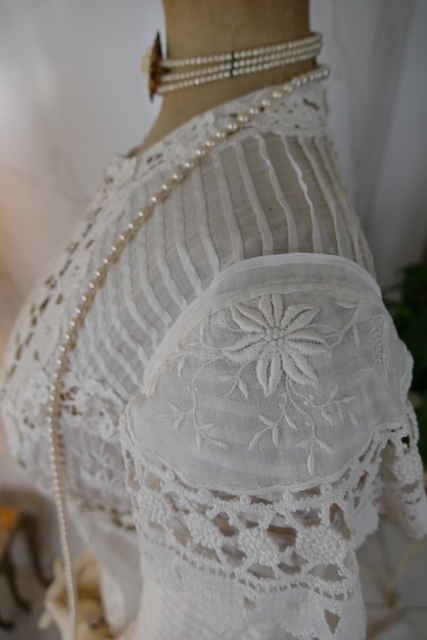 18 antique irish crochet dress 1904