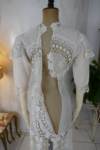 29 antique irish crochet dress 1904