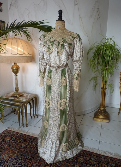 2 antique recpetion gown 1904