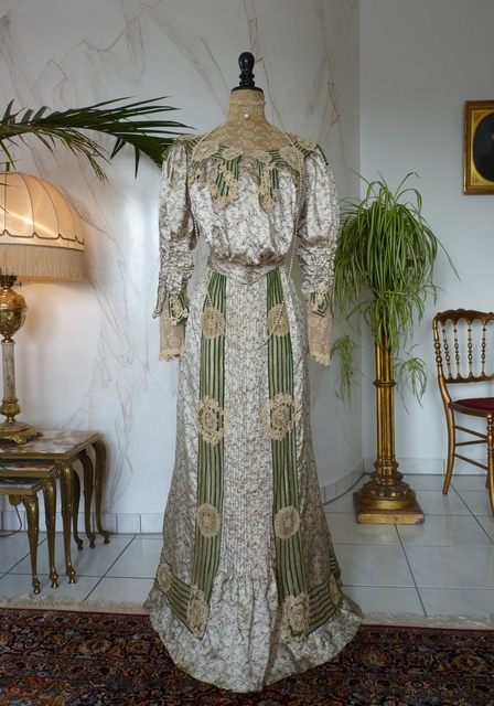 8 antique recpetion gown 1904