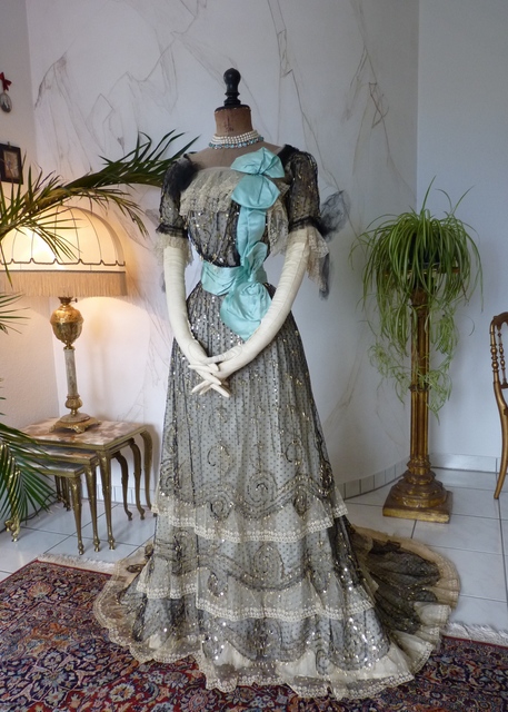 2 Jeanne Halle Evening Dress 1900