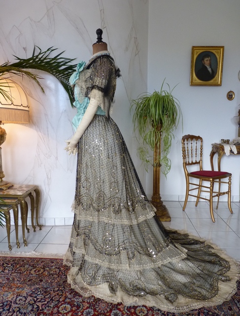 30 Jeanne Halle Evening Dress 1900