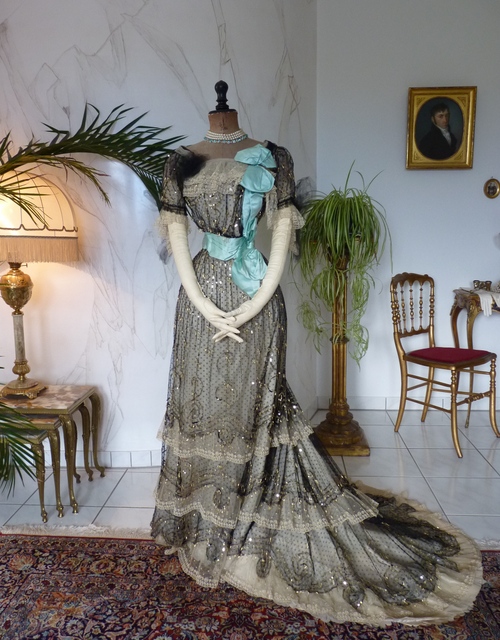 Jeanne Halle Evening Dress 1900