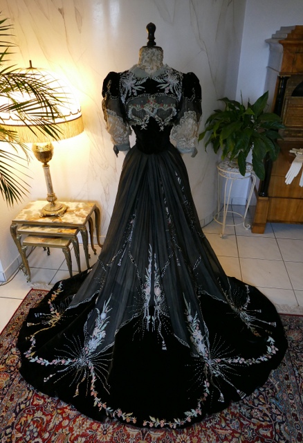 37 antique Gustave Beer gown 1906