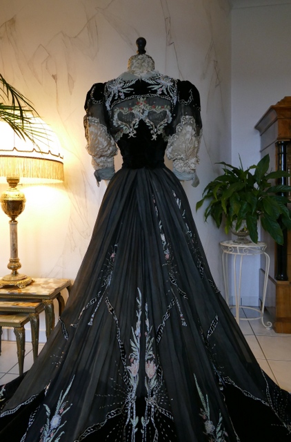 44 antique Gustave Beer gown 1906