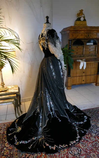 53 antique Gustave Beer gown 1906