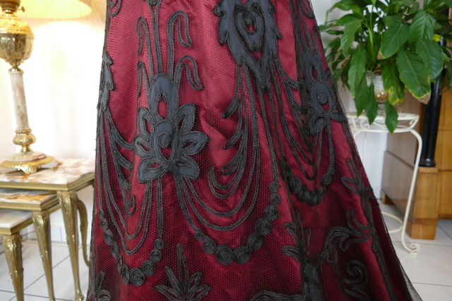28 antique dinner dress Silkehuset 1906