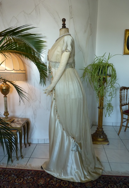 11 antique WORTH Evening Gown 1906