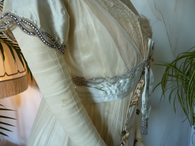 26 antique WORTH Evening Gown 1906
