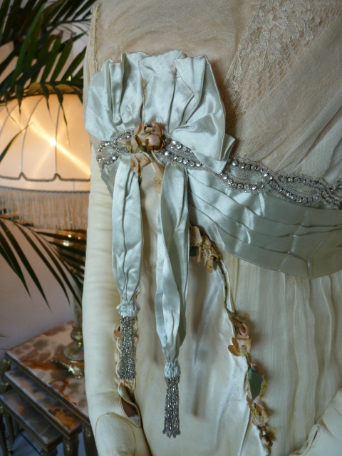 4 antique WORTH Evening Gown 1906