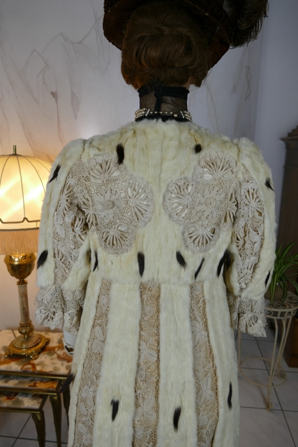 12 antique hermine lace coat 1901