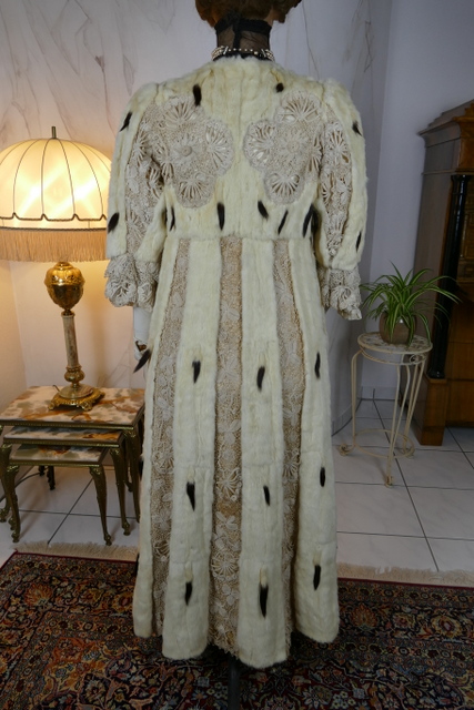 13 antique hermine lace coat 1901
