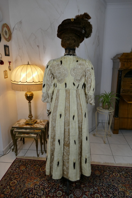 14 antique hermine lace coat 1901