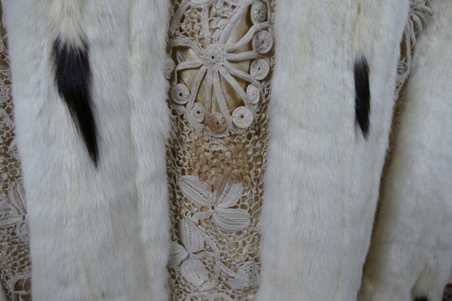 200 antique hermine lace coat 1901