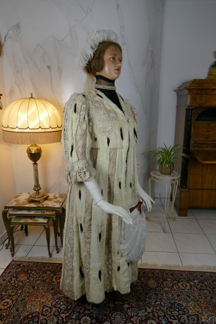 30 antique hermine lace coat 1901