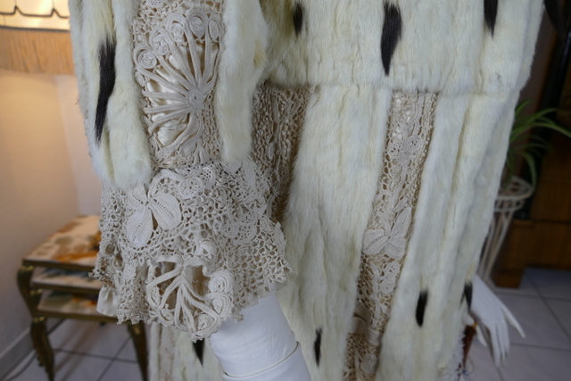 34 antique hermine lace coat 1901