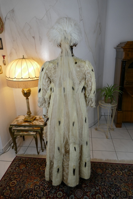 42 antique hermine lace coat 1901