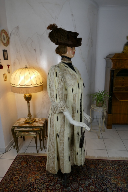 8 antique hermine lace coat 1901