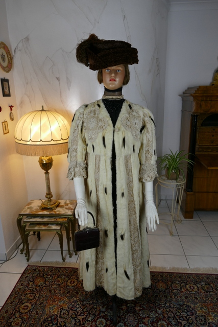 antique hermine lace coat 1901