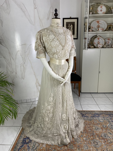 2 antique PAQUIN Dress 1908