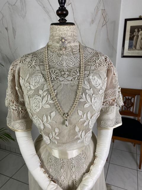 4 antique PAQUIN Dress 1908