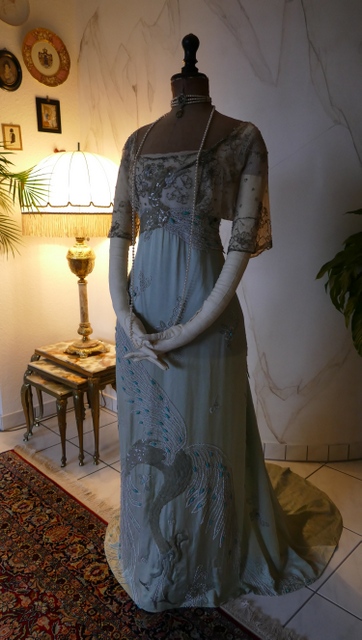 17 antique evening dress Lafferiere 1908