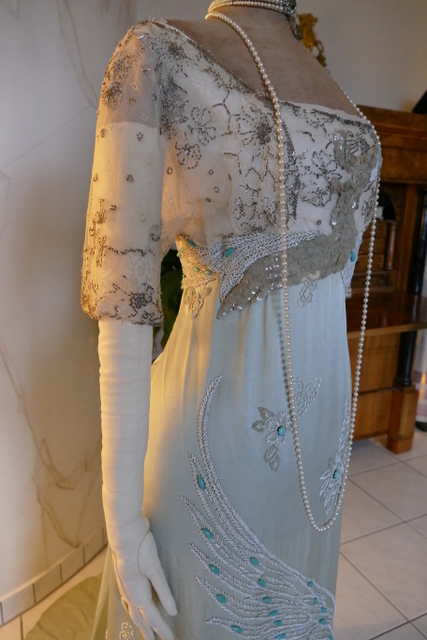 28 antique evening dress Lafferiere 1908