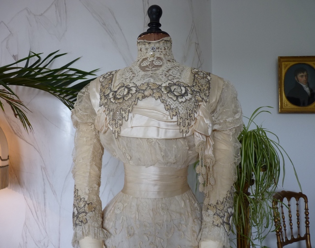 13 antikes Hochzeitskleid 1908