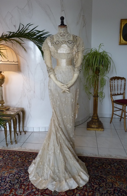 53 antikes Hochzeitskleid 1908