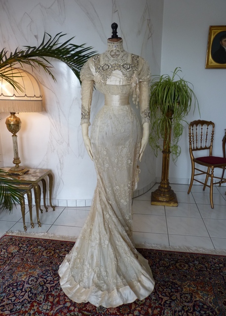 54 antikes Hochzeitskleid 1908