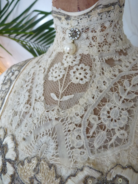 6a antikes Hochzeitskleid 1908