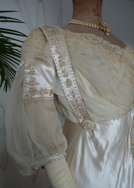 13 antique edwardian wedding dress 1909