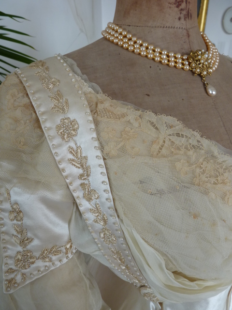 15 antique edwardian wedding dress 1909