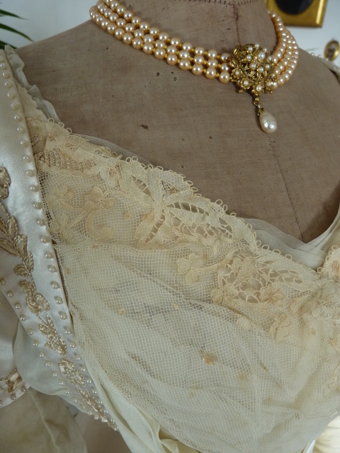 16 antique edwardian wedding dress 1909