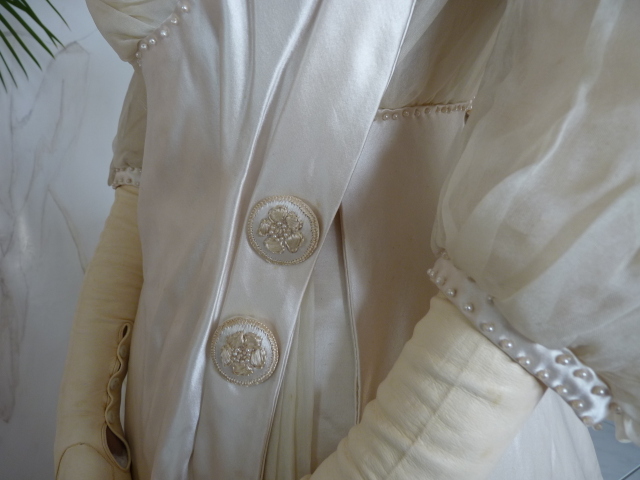 21 antique edwardian wedding dress 1909