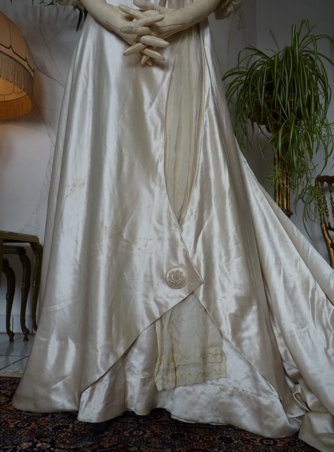 8 antique edwardian wedding dress 1909
