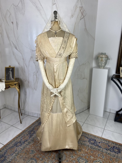 2 antique wedding dress 1910