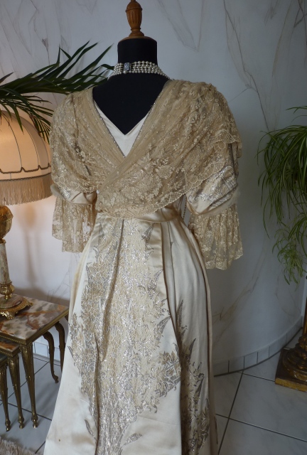 32 antikes Abendkleid Worth 1910