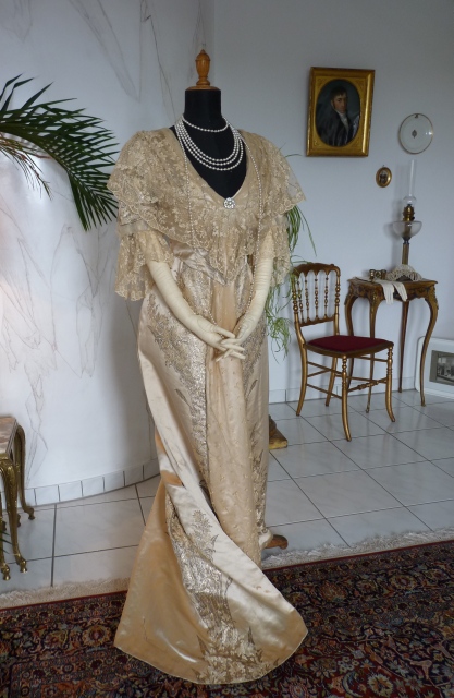 50 antikes Abendkleid Worth 1910