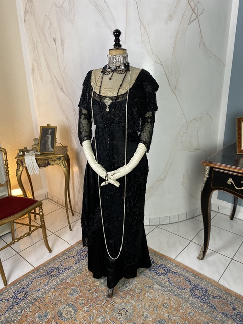 2 antique Grant bros evening dress 1912