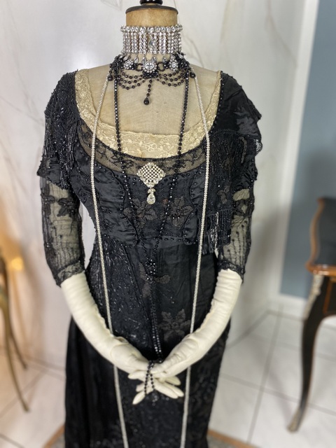 3 antique Grant bros evening dress 1912