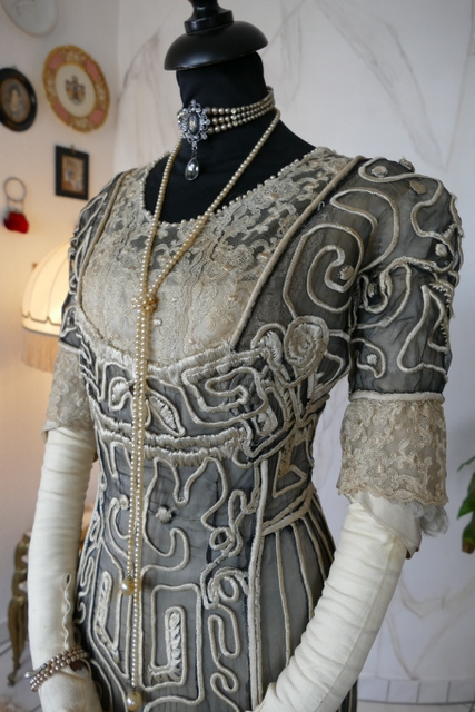 12 antique evening gown 1912