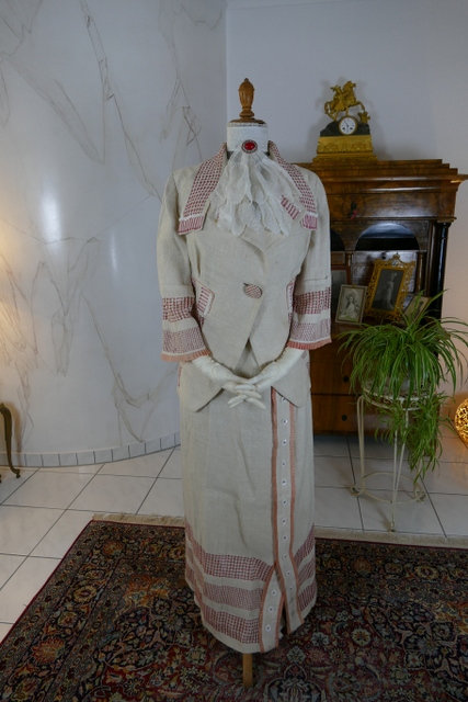 4 antique PLYM Walking dress 1912