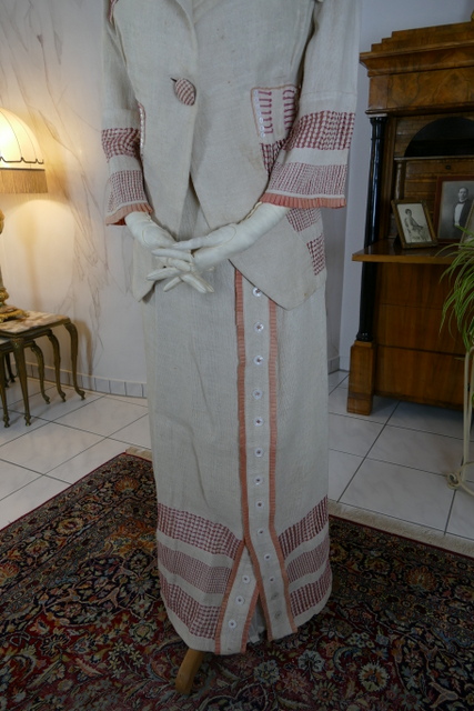 5 antique PLYM Walking dress 1912
