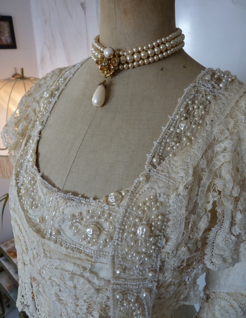 8 antique wedding gown